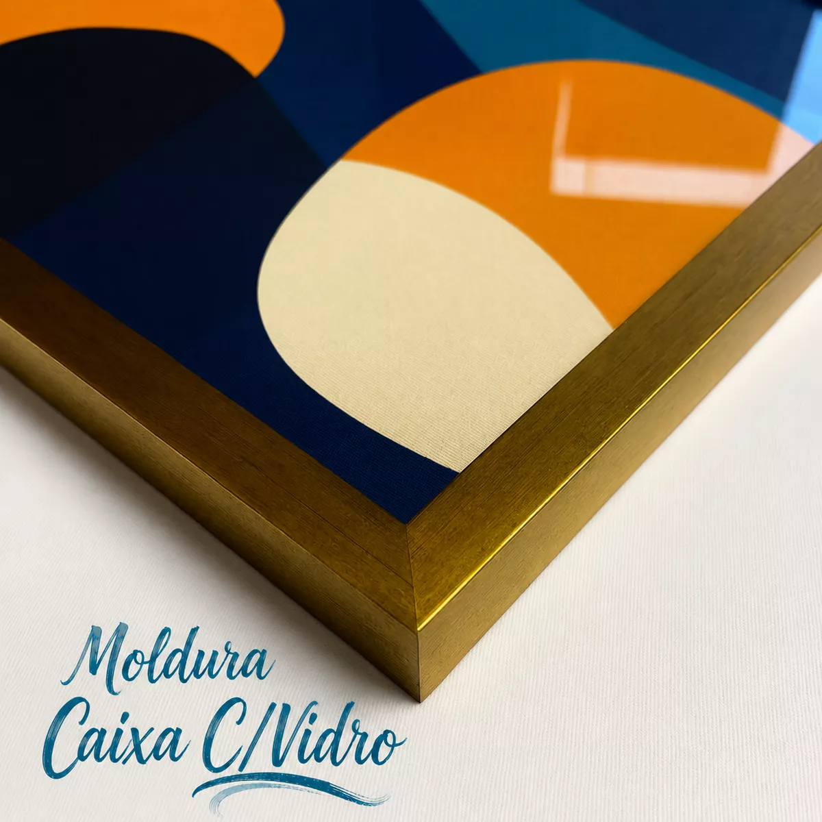 Moldura com vidro