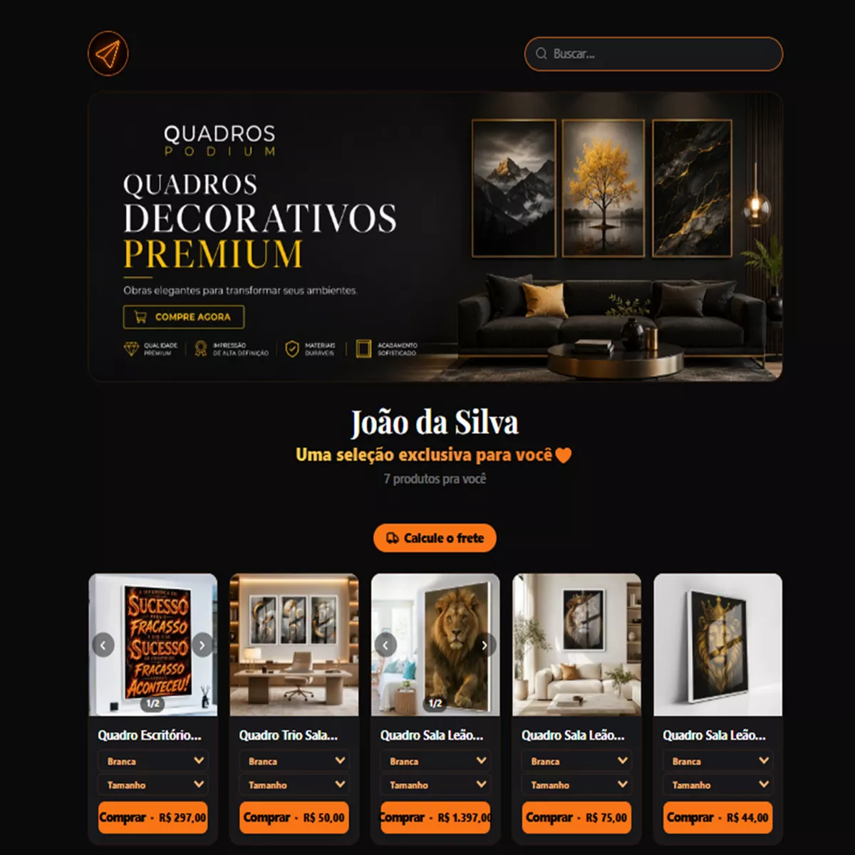 Vitrine compartilhável — tela 4